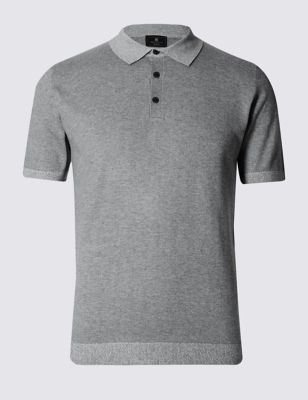 Tailored Fit Knitted Polo Shirt